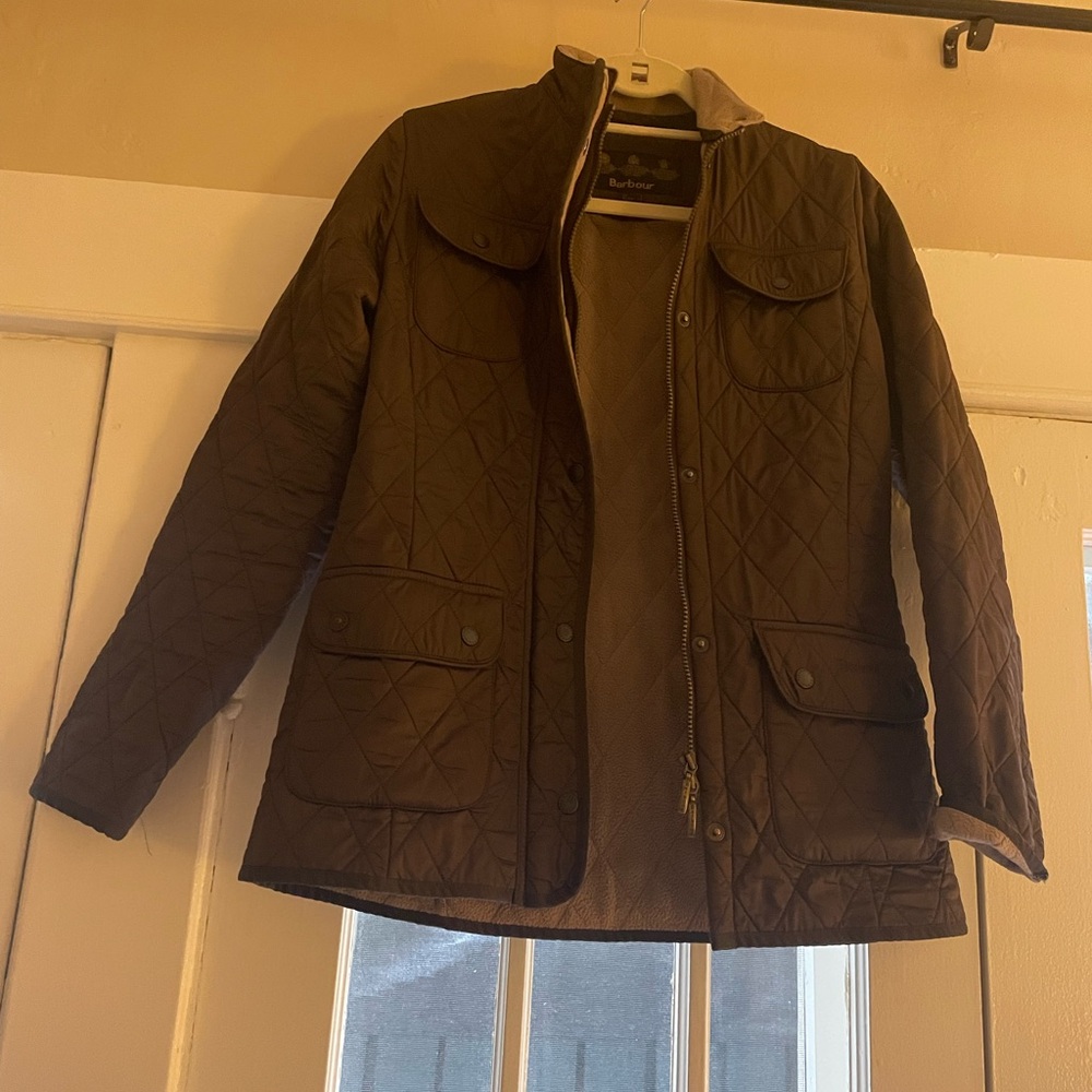 Brown Barbour Quilted Jacket
